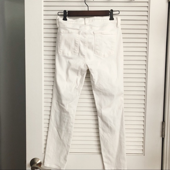 J Brand White Mid-Rise Chaos Jeans - Picture 4 of 7